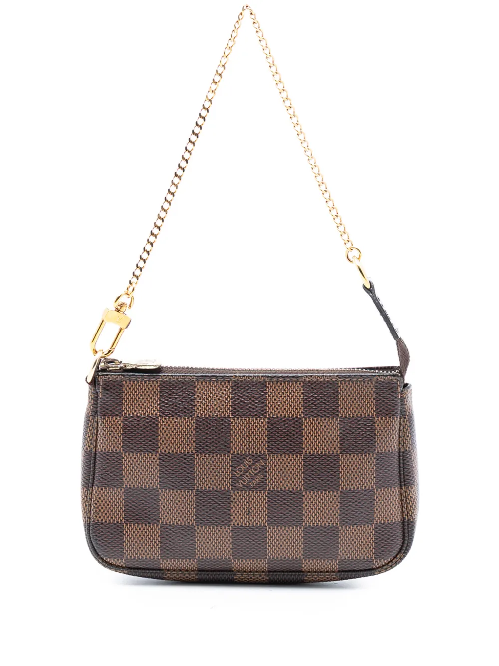 Louis Vuitton Pre-Owned 2019 Damier Ebene Mini Pochette Accessoires handbag - Marrone