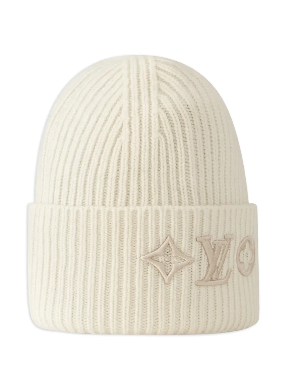 Louis Vuitton Pre-Owned headline logo-embroidered beanie hat - Toni neutri