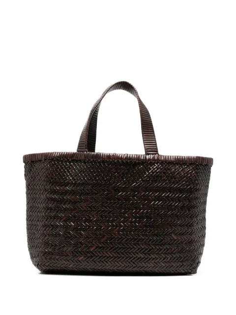 Manebi medium New Sunset woven leather tote bag