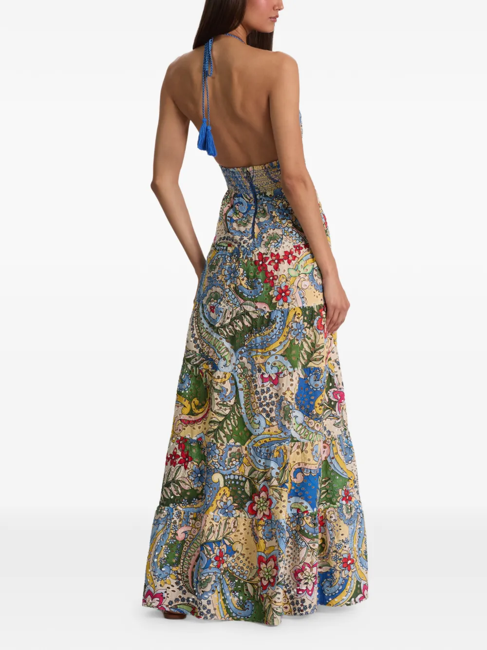 alice + olivia Karoline jurk met paisley-print Geel