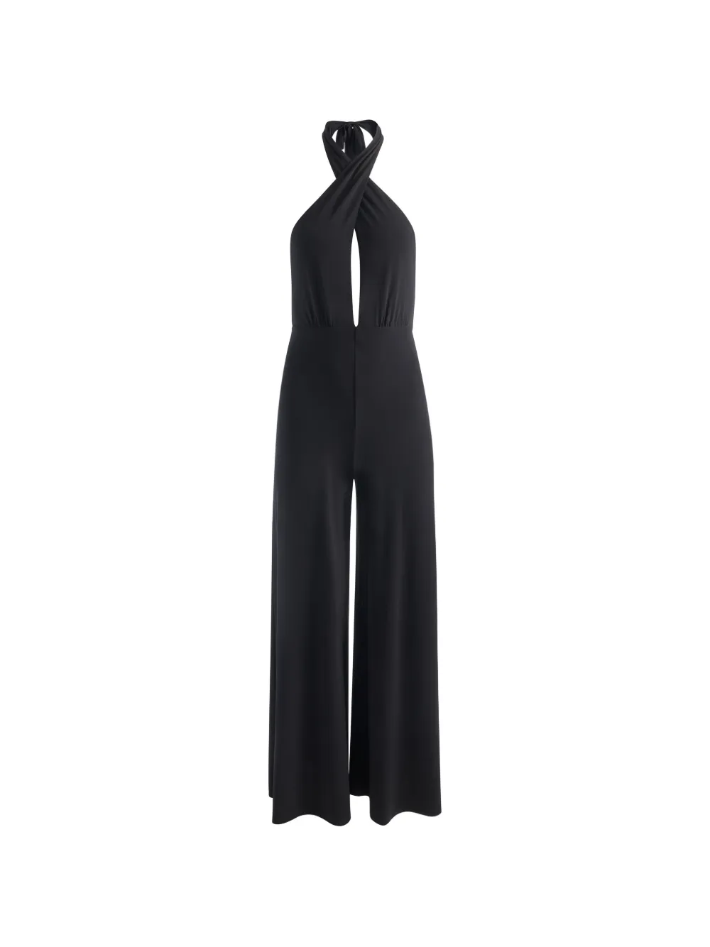 alice + olivia Evelina halter jumpsuit - Nero