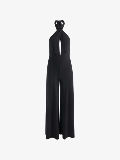 alice + olivia Evelina halter jumpsuit
