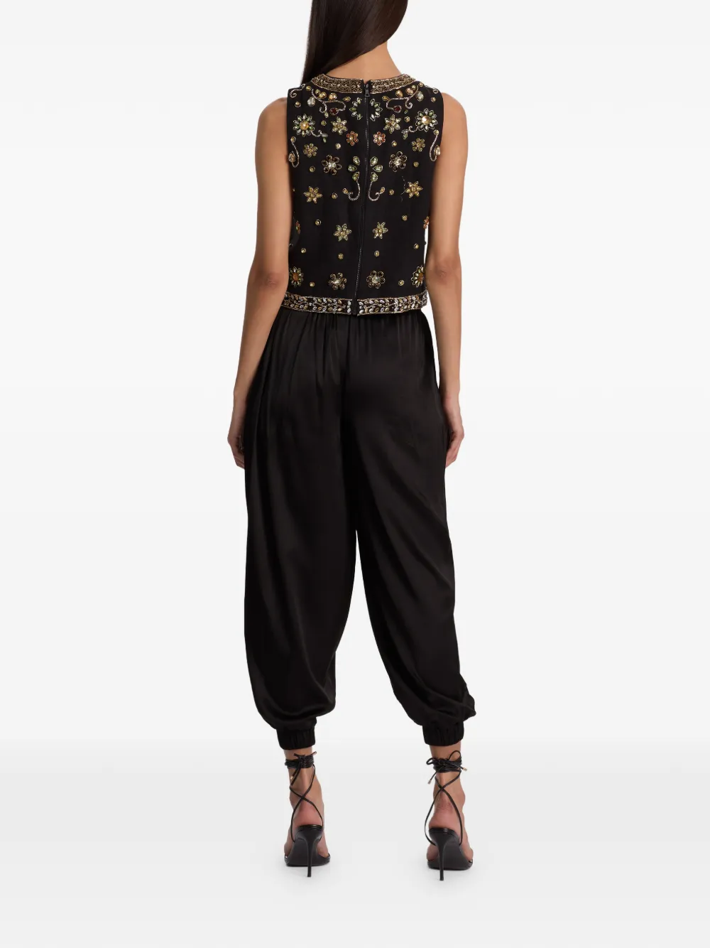 alice + olivia Amal tanktop verfraaid met kristallen Zwart