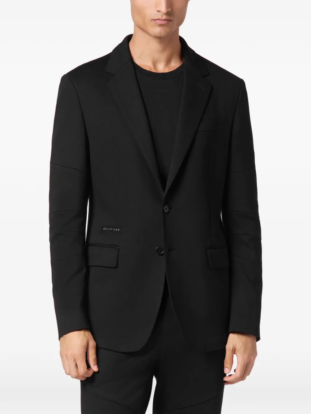 Philipp Plein Fleece blazer set Zwart