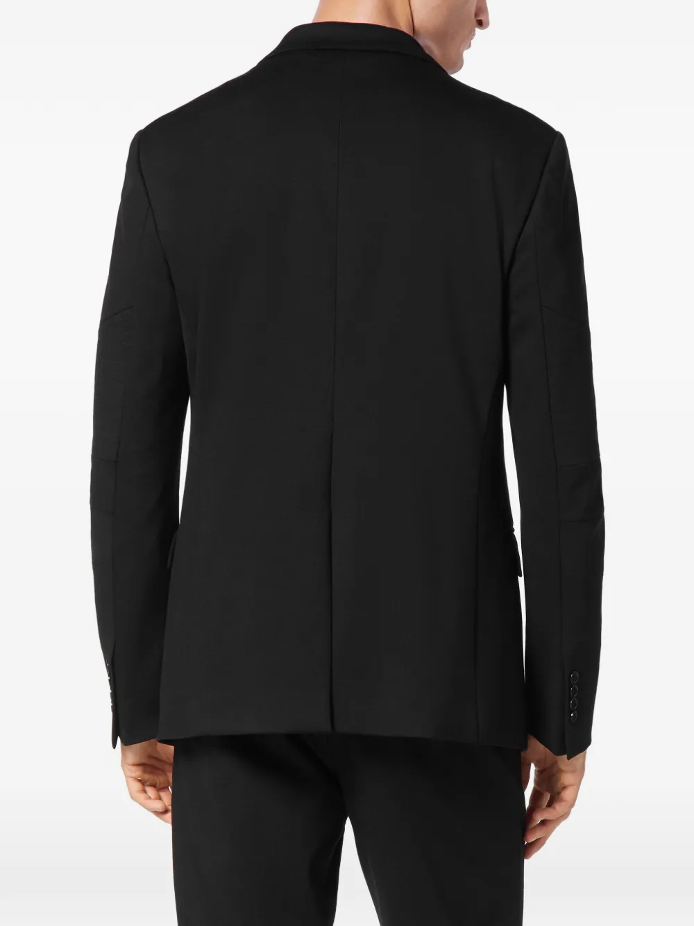 Philipp Plein Fleece blazer set Zwart