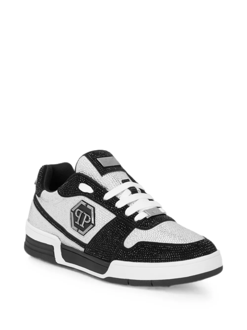 Philipp Plein Low-top sneakers P-FORCE 78 stras Zilver