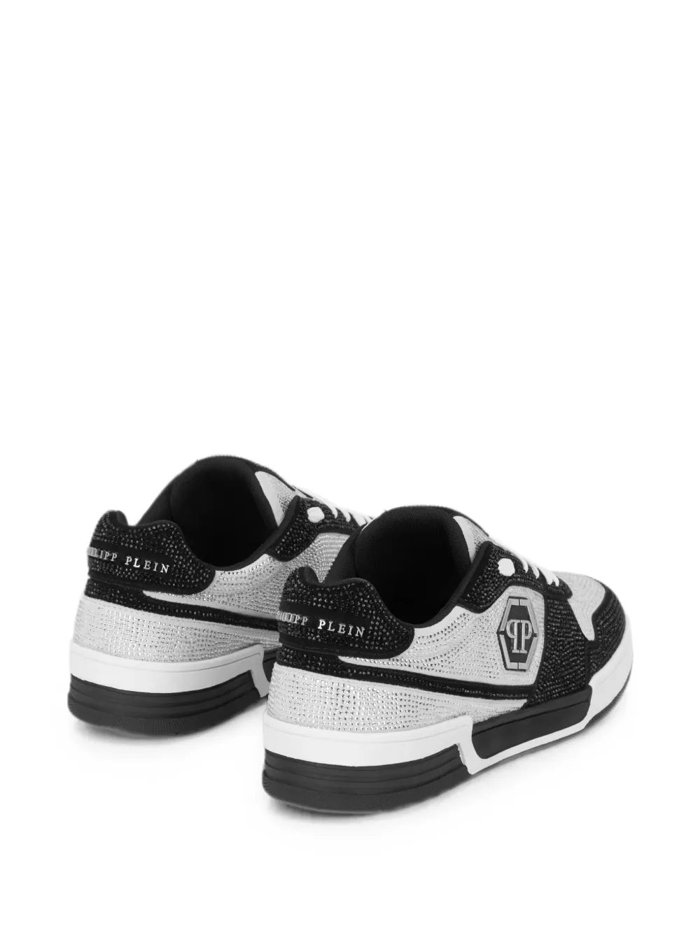 Philipp Plein Low-top sneakers P-FORCE 78 stras Zilver