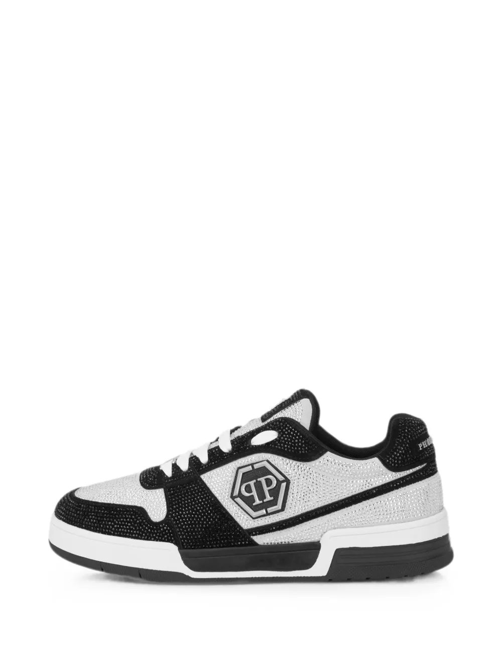 Philipp Plein Low-top sneakers P-FORCE 78 stras Zilver