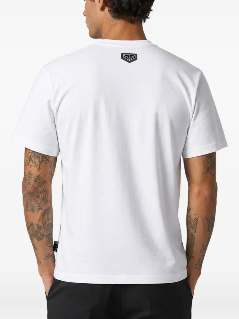 Philipp Plein Jersey T-shirt Dollar Spray Wit