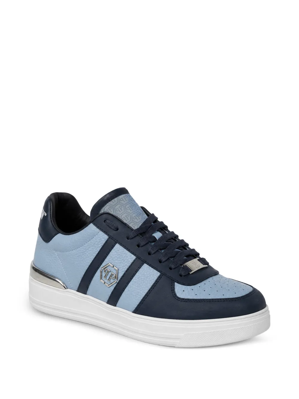 Philipp Plein low-top sneakers mix-color Blauw