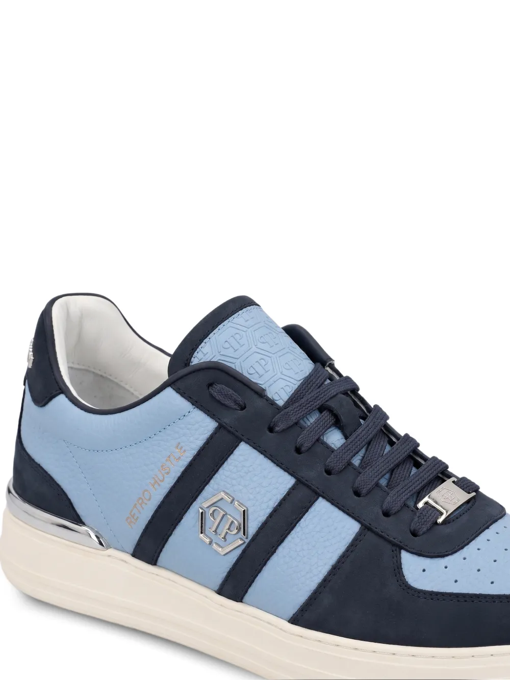 Philipp Plein low-top sneakers mix-color Blauw