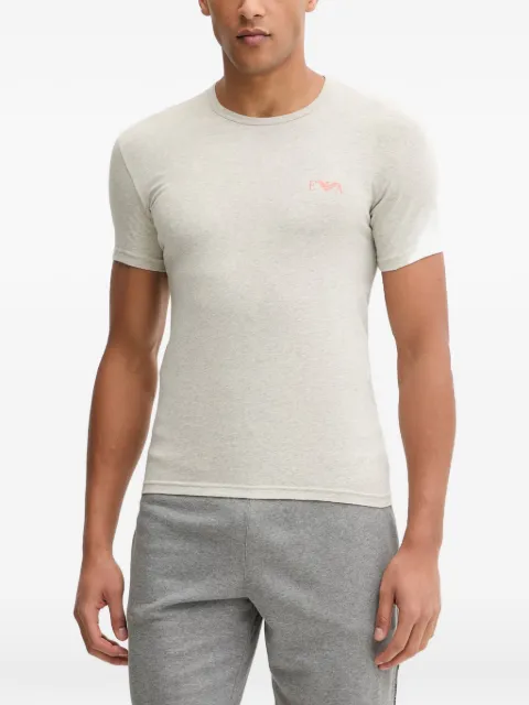 Emporio Armani two-pack of jersey t-shirts with bold monogram logo