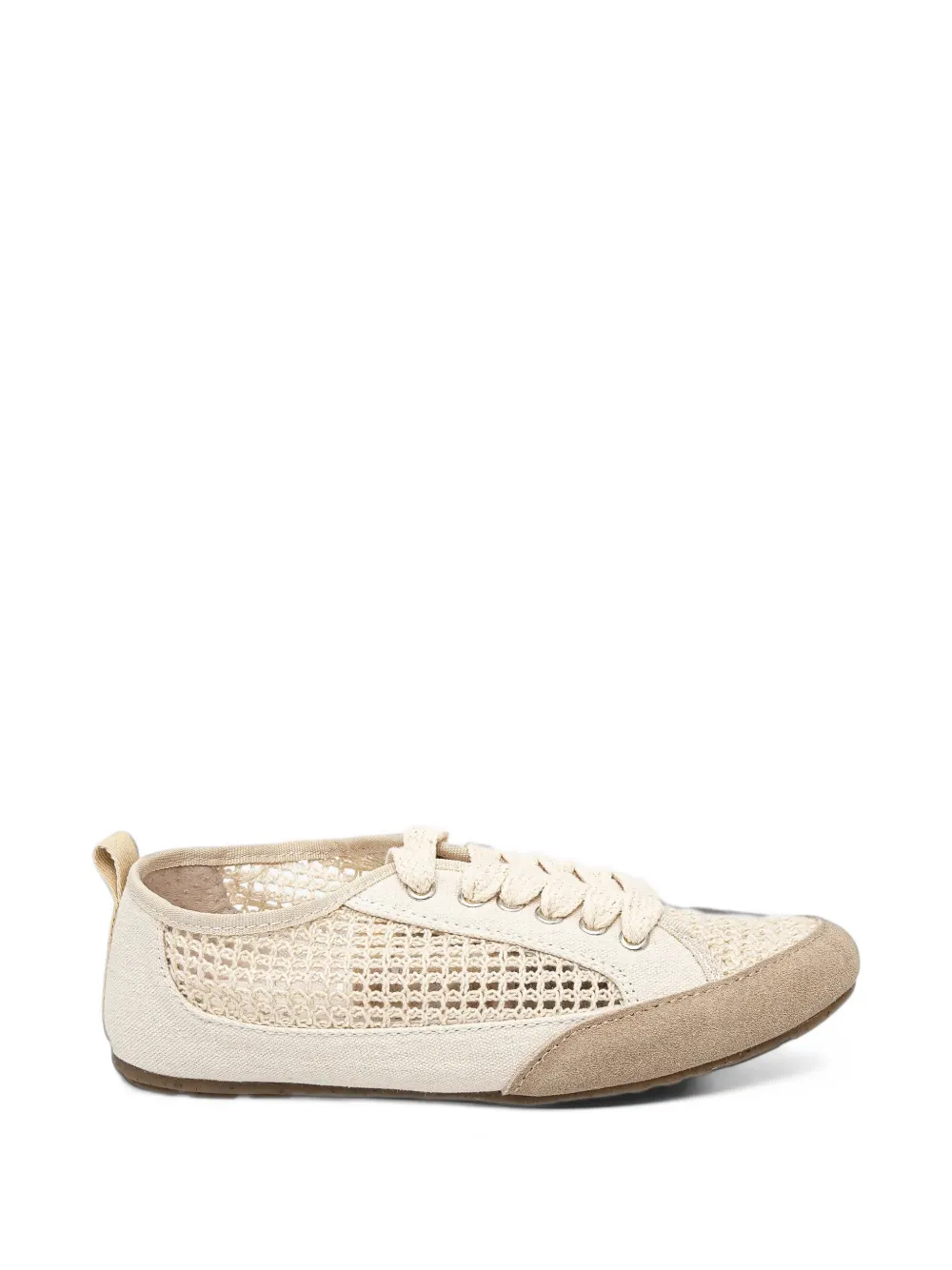 EMU AUSTRALIA Carlo crochet-knit panelled sneakers - Nude