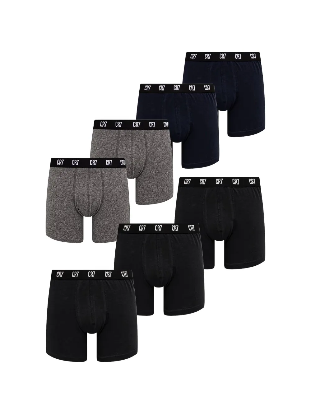 CR7 CRISTIANO RONALDO logo-waistband boxer briefs (set of seven) - Schwarz