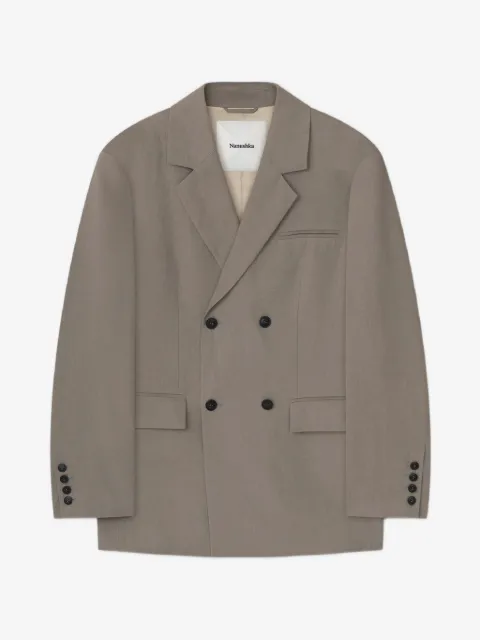 Nanushka blazer ample à boutonnière croisée