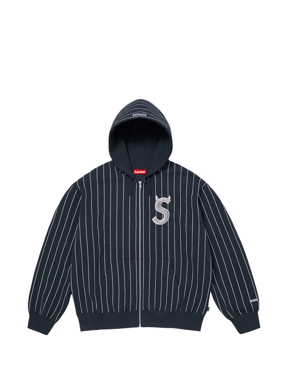 Supreme Devil S Hoodie mit Nadelstreifen - Blau
