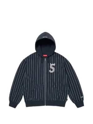 Supreme x Mitchell & Ness NBA logo-print zip-up Hoodie | Black