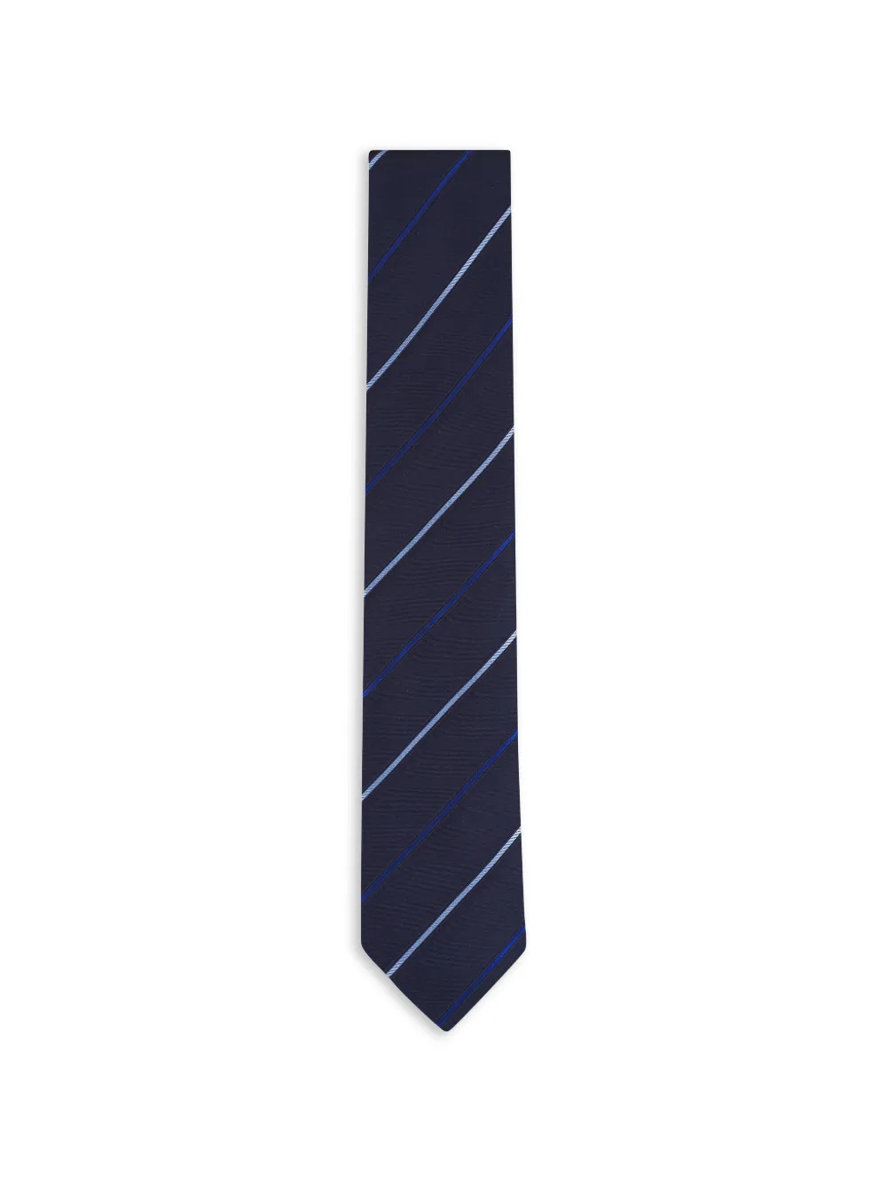 Canali striped silk tie - Blu
