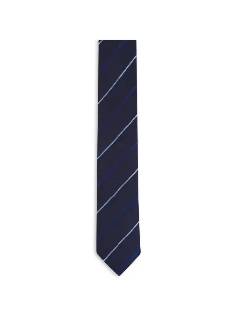Canali striped silk tie