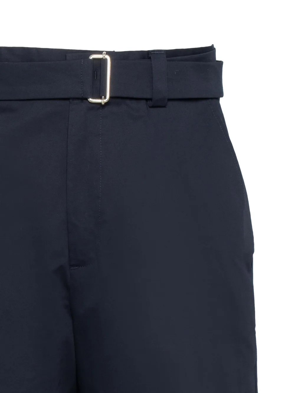 Low Brand Shorts met ceintuur Blauw