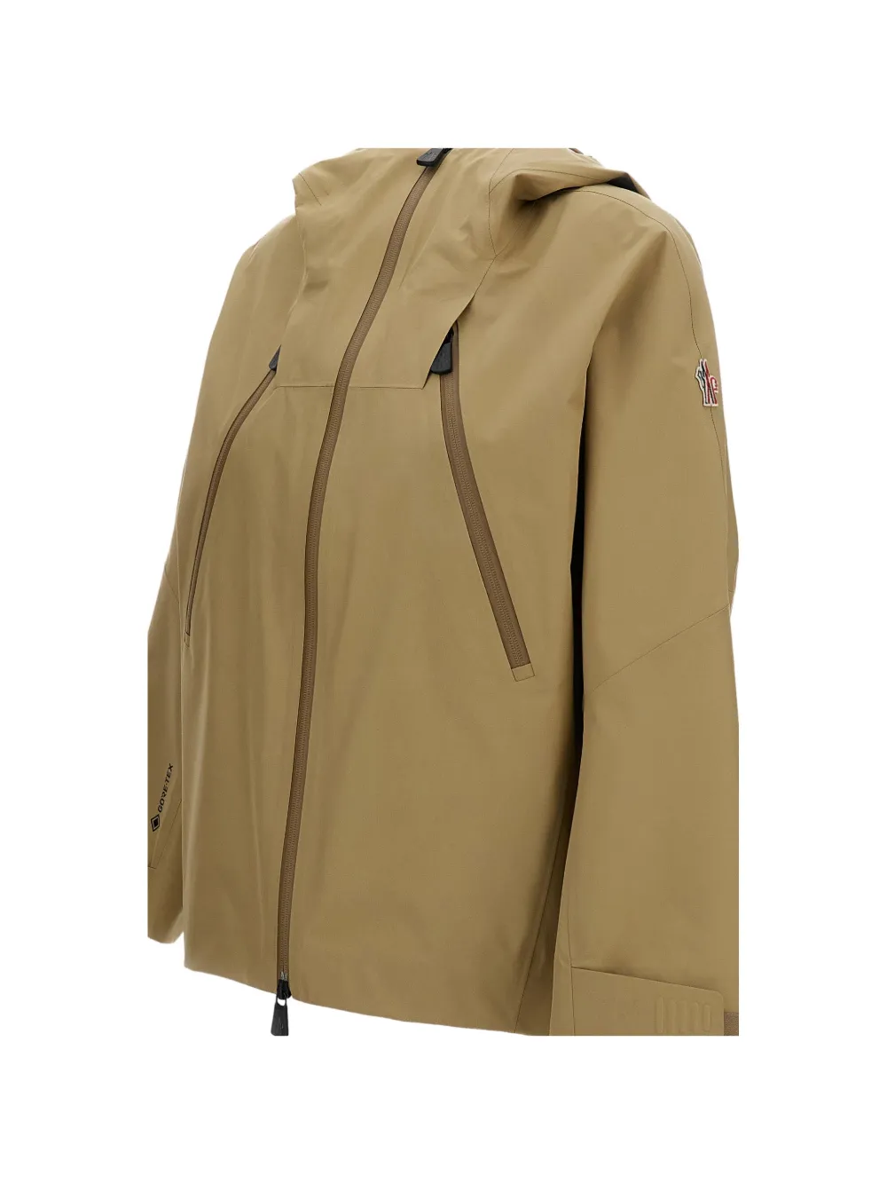 Moncler Grenoble Santec Gore-Texel jack met ritssluiting Beige