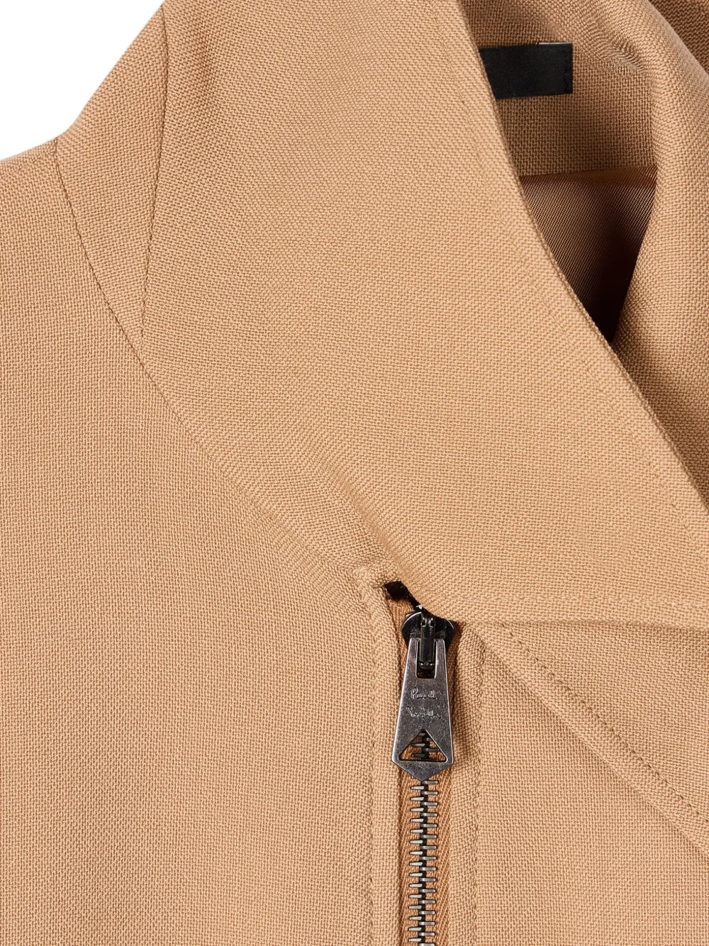 Paul Smith Blazer met puntige kraag en rits Beige
