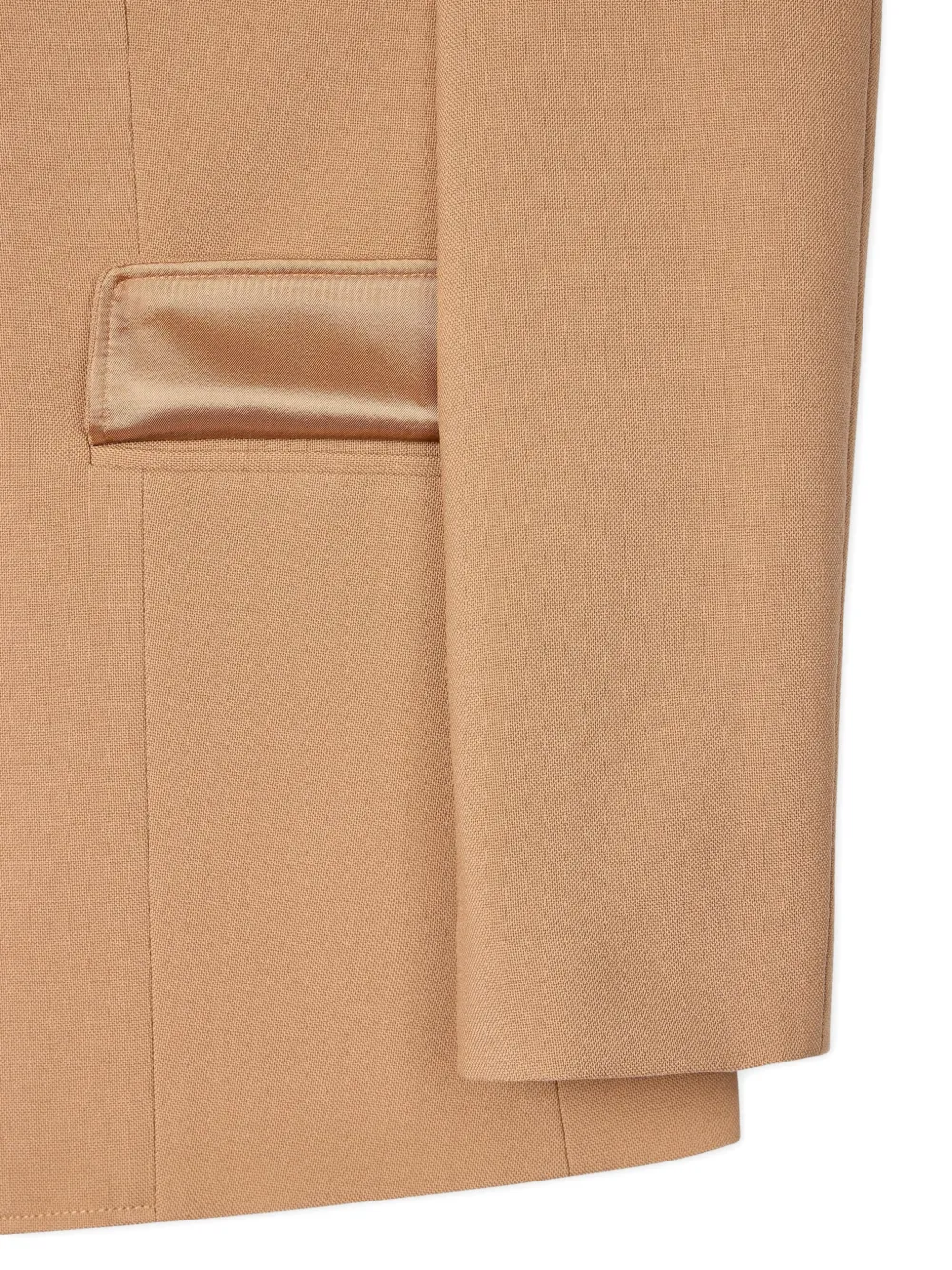 Paul Smith Blazer met puntige kraag en rits Beige