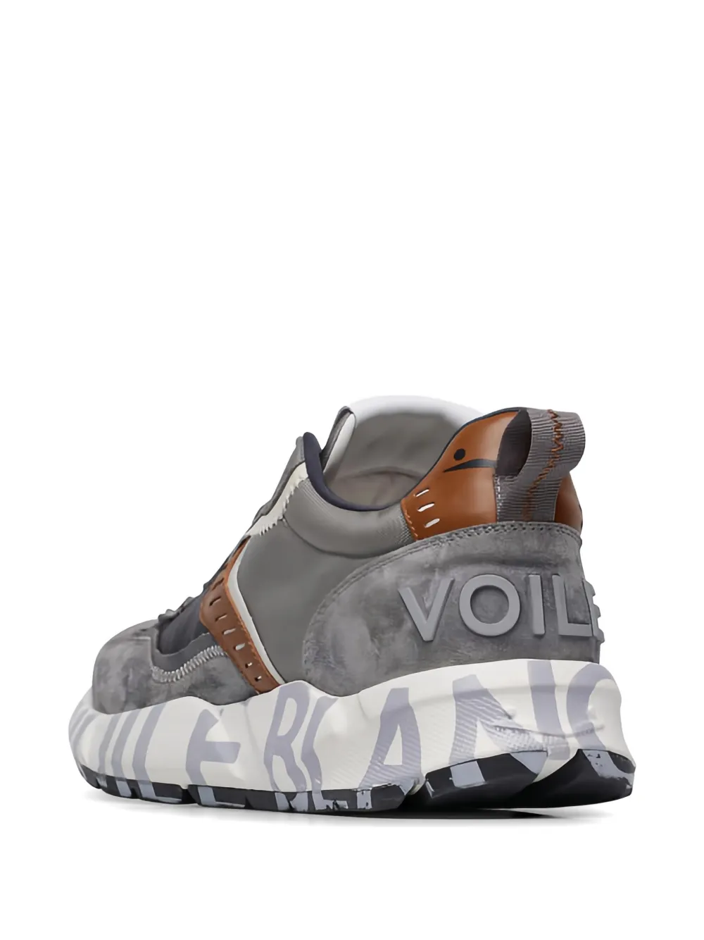 Voile Blanche Club01 logo-print sneakers Grijs