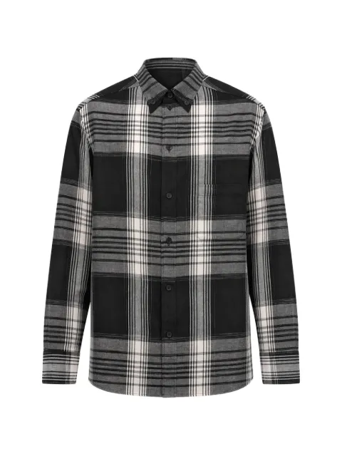 Yohji Yamamoto plaid button-down shirt