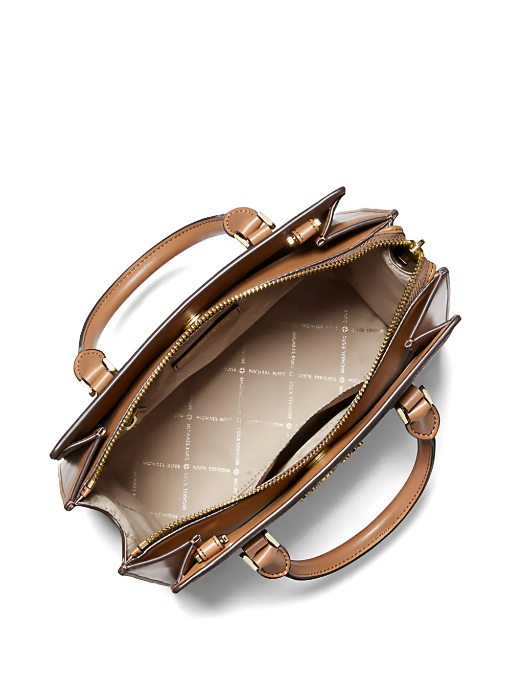  Michael Kors Bolso De Hombro Hope Con Monograma Estampado - Marrón 