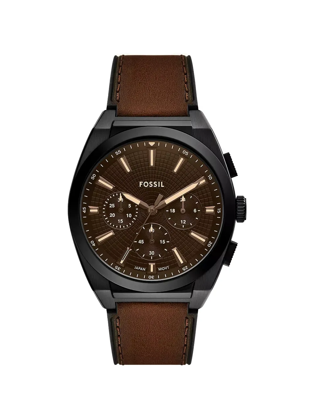 FOSSIL Everett 44mm watch - Marrone