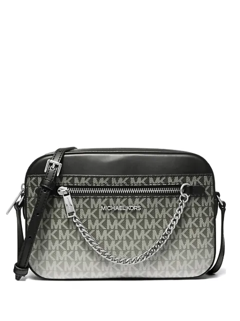 Michael Kors logo-print chain-link messenger bag