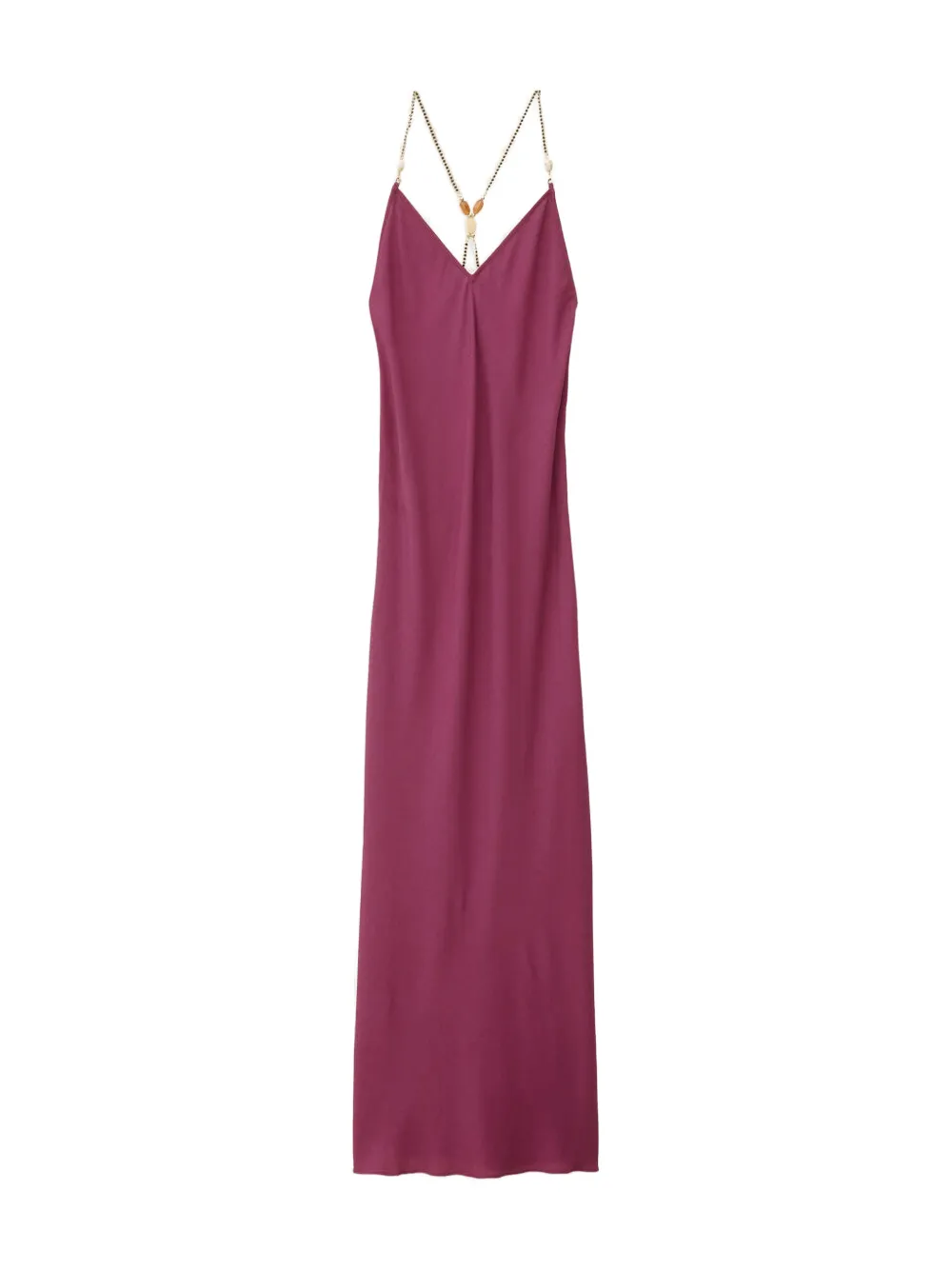 Ba&Sh Hany bead-embellished crinkled maxi dress - Viola