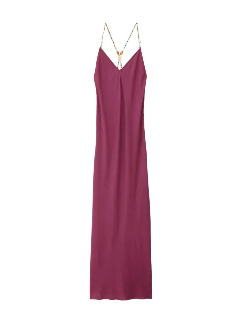 Ba&Sh Hany bead-embellished crinkled maxi dress