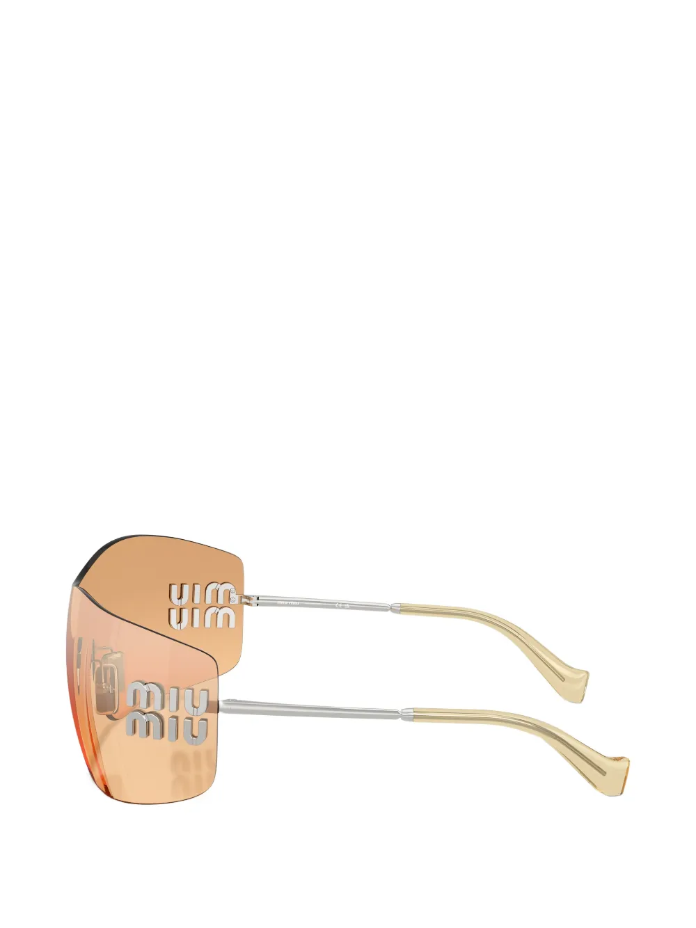 Miu Eyewear Aube zonnebril Oranje