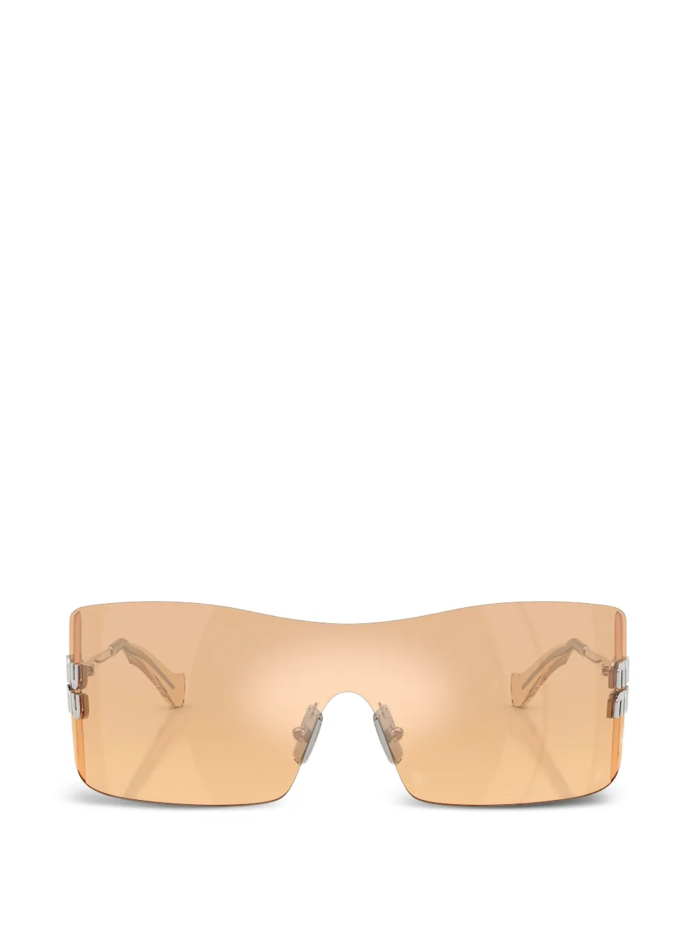 Miu Miu Eyewear Aube shield-frame sunglasses - Arancione