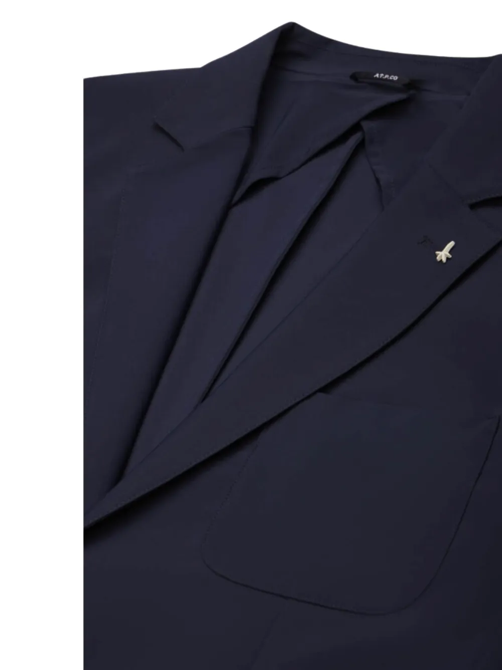  At.p. Co Notched-lapel Single-breasted Blazer - Azul 