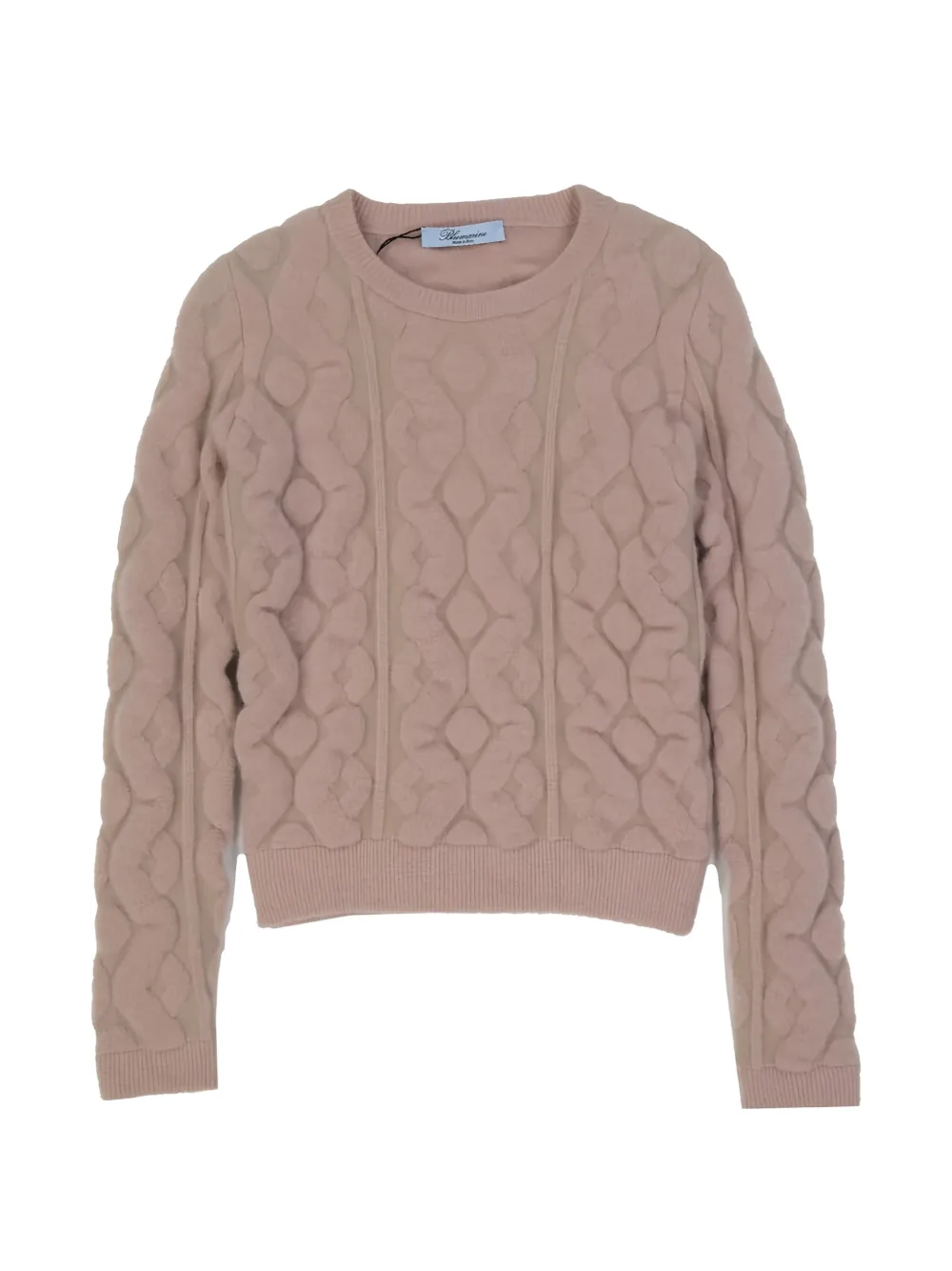Blumarine cable-knit sweater - Rosa