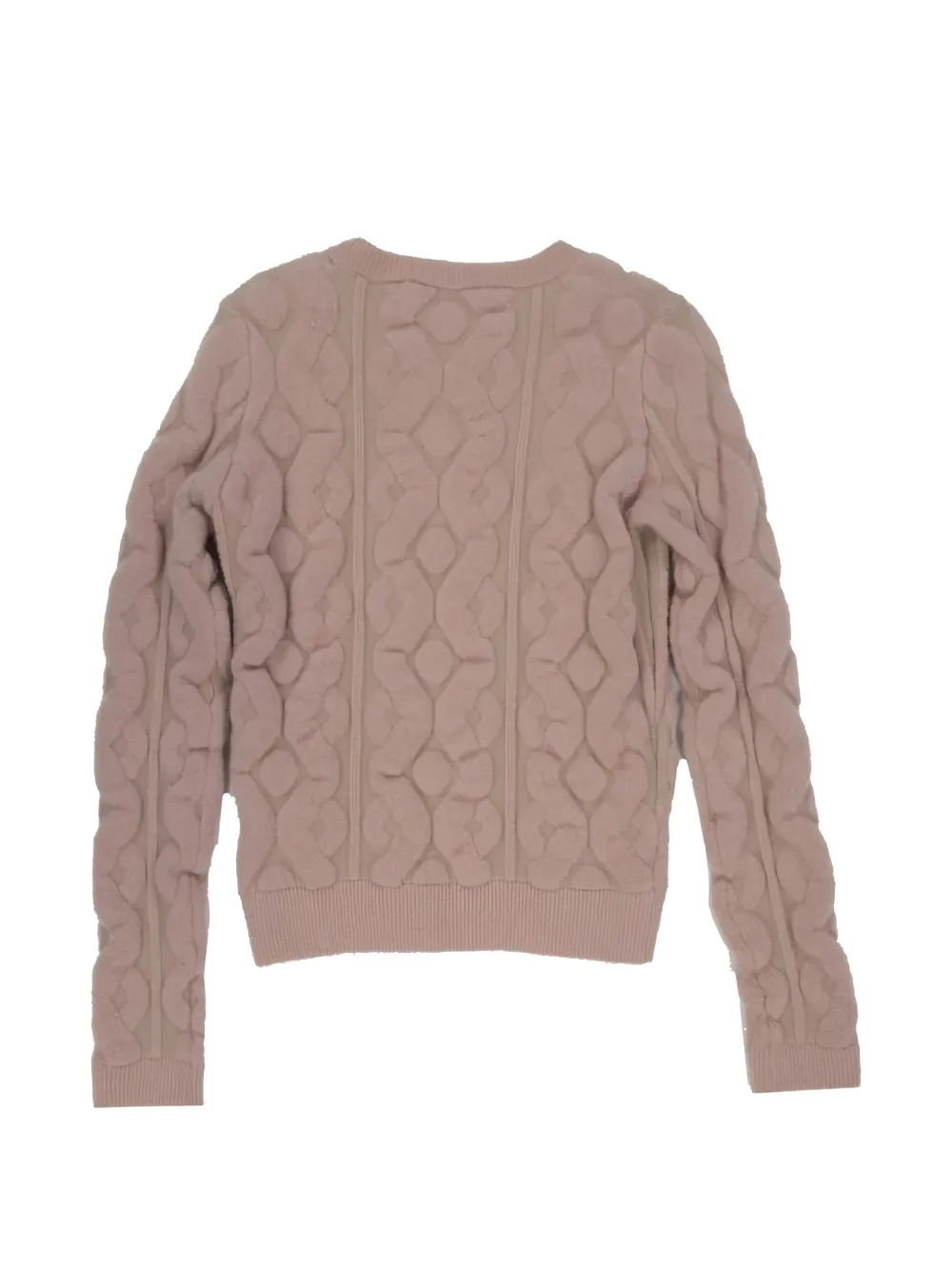 Blumarine Kabelgebreide trui Roze
