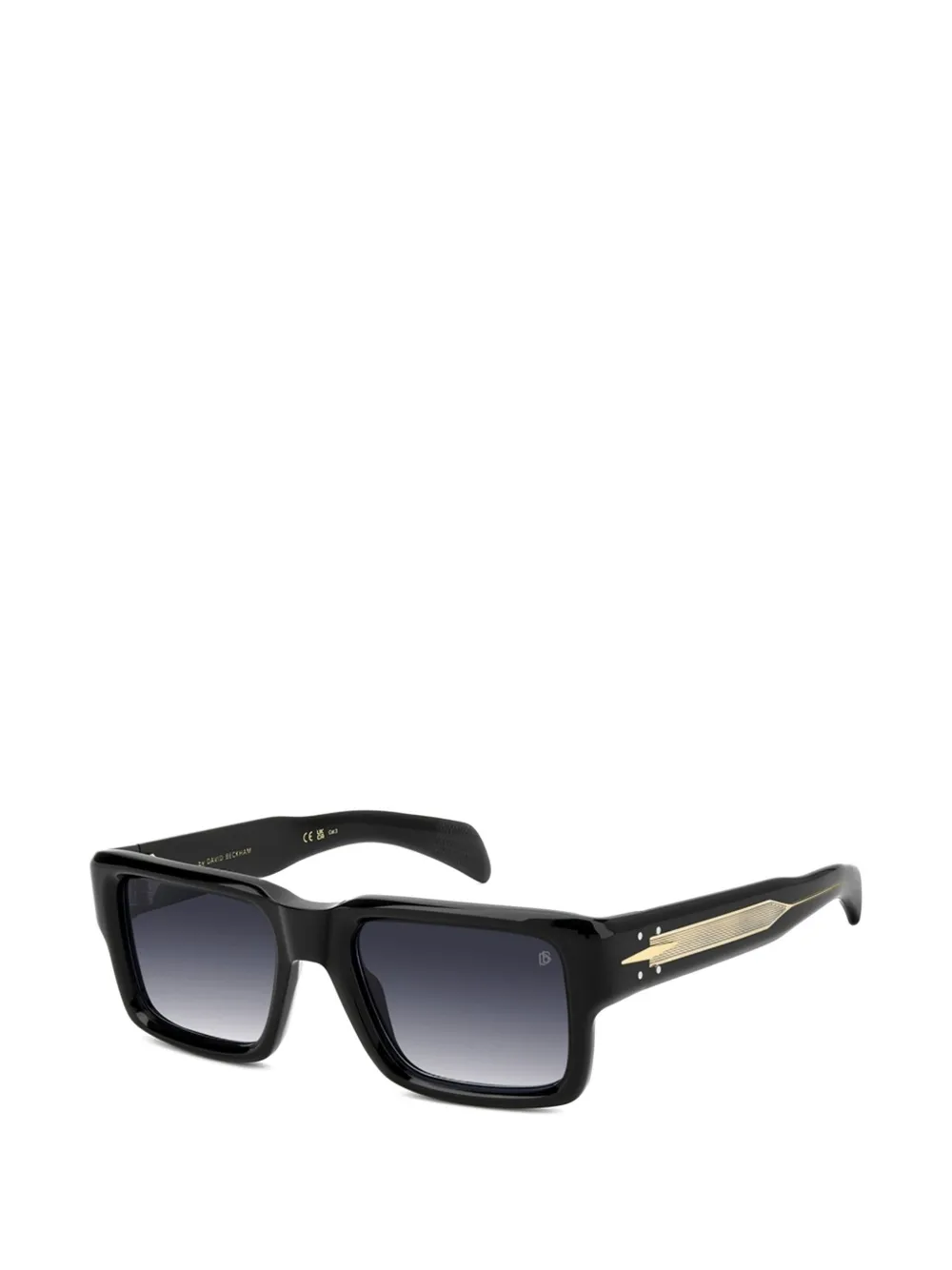  David Beckham Eyewear Gafas De Sol Con Montura Rectangular - Negro 