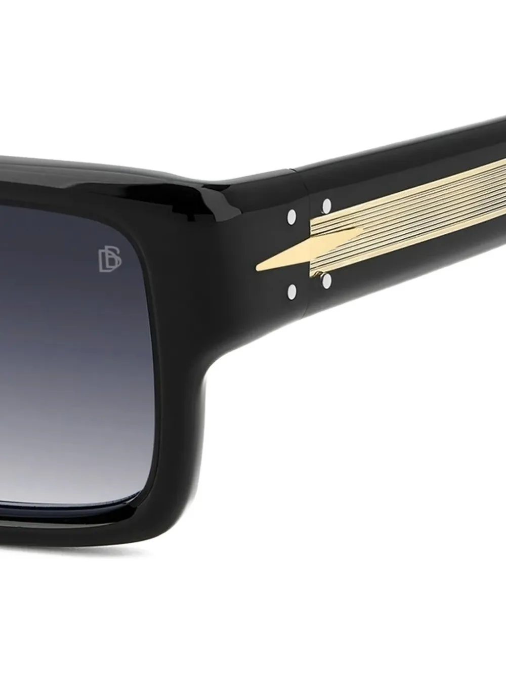 Eyewear by David Beckham Zonnebril met rechthoekig montuur Zwart