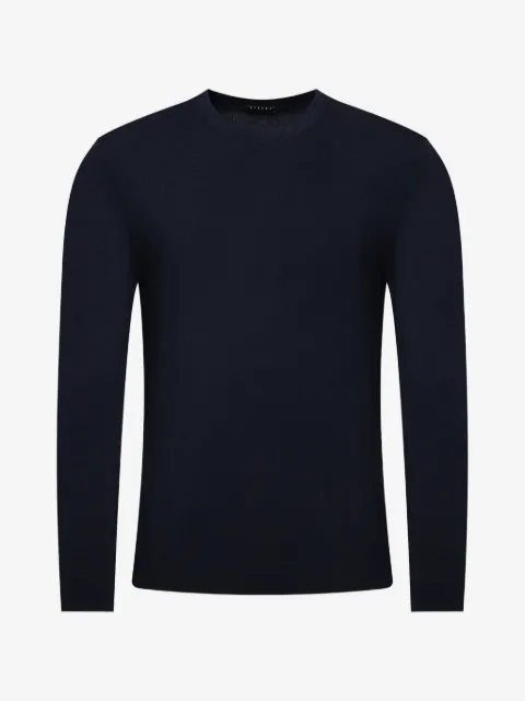 Sisley ribbed crew-neck sweater