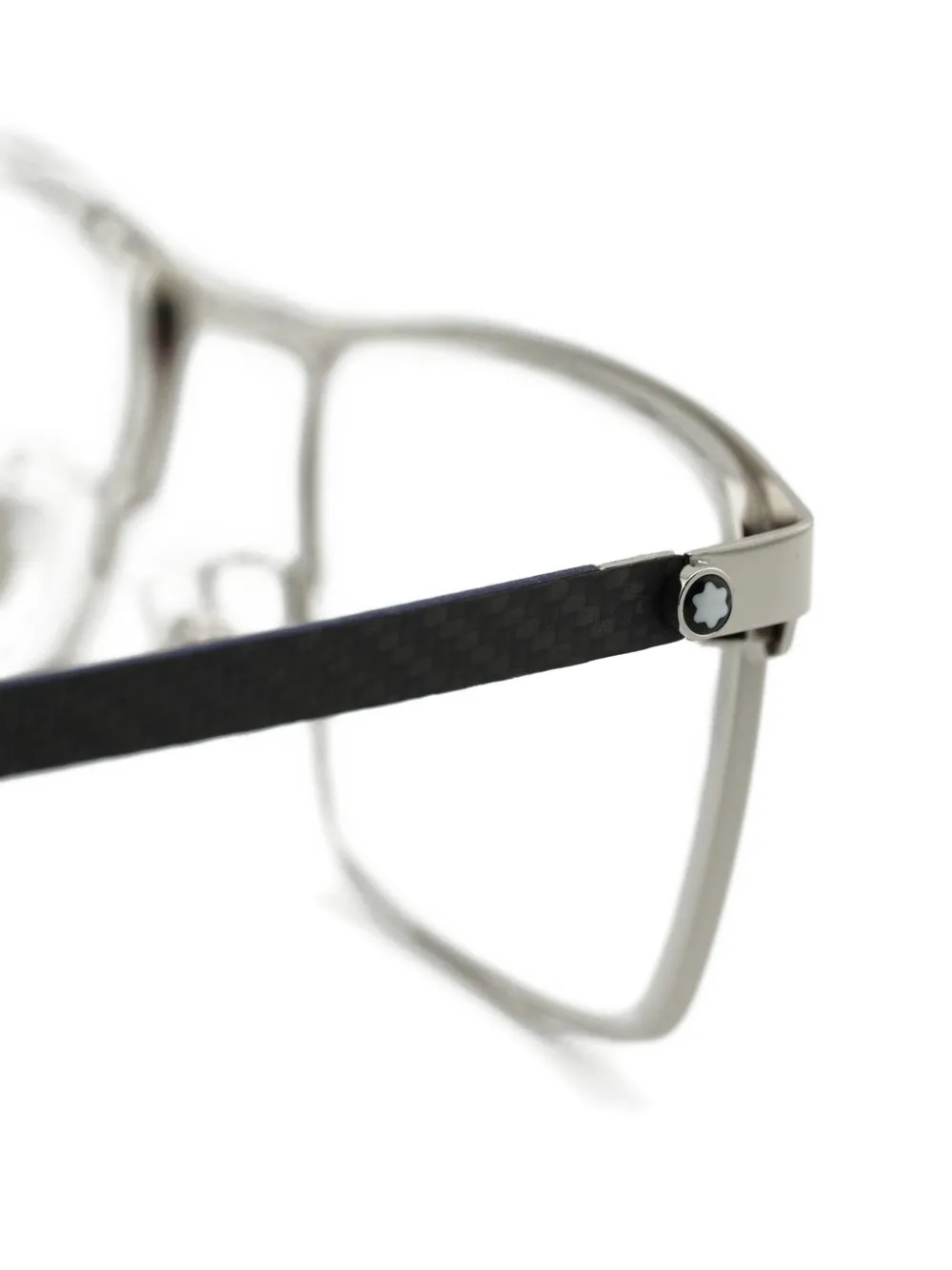 Montblanc Bril met rechthoekig montuur Zilver