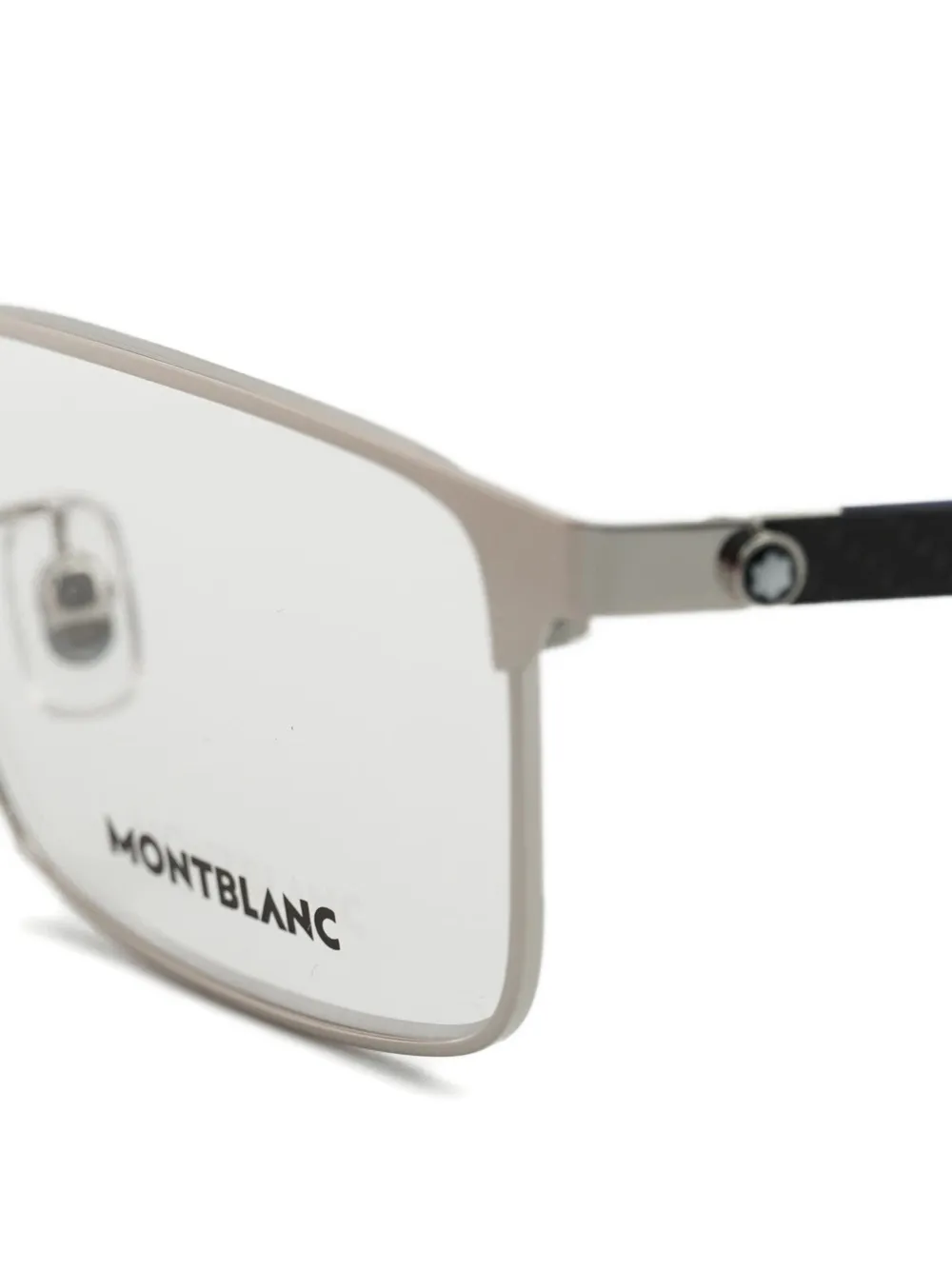 Montblanc Bril met rechthoekig montuur Zilver
