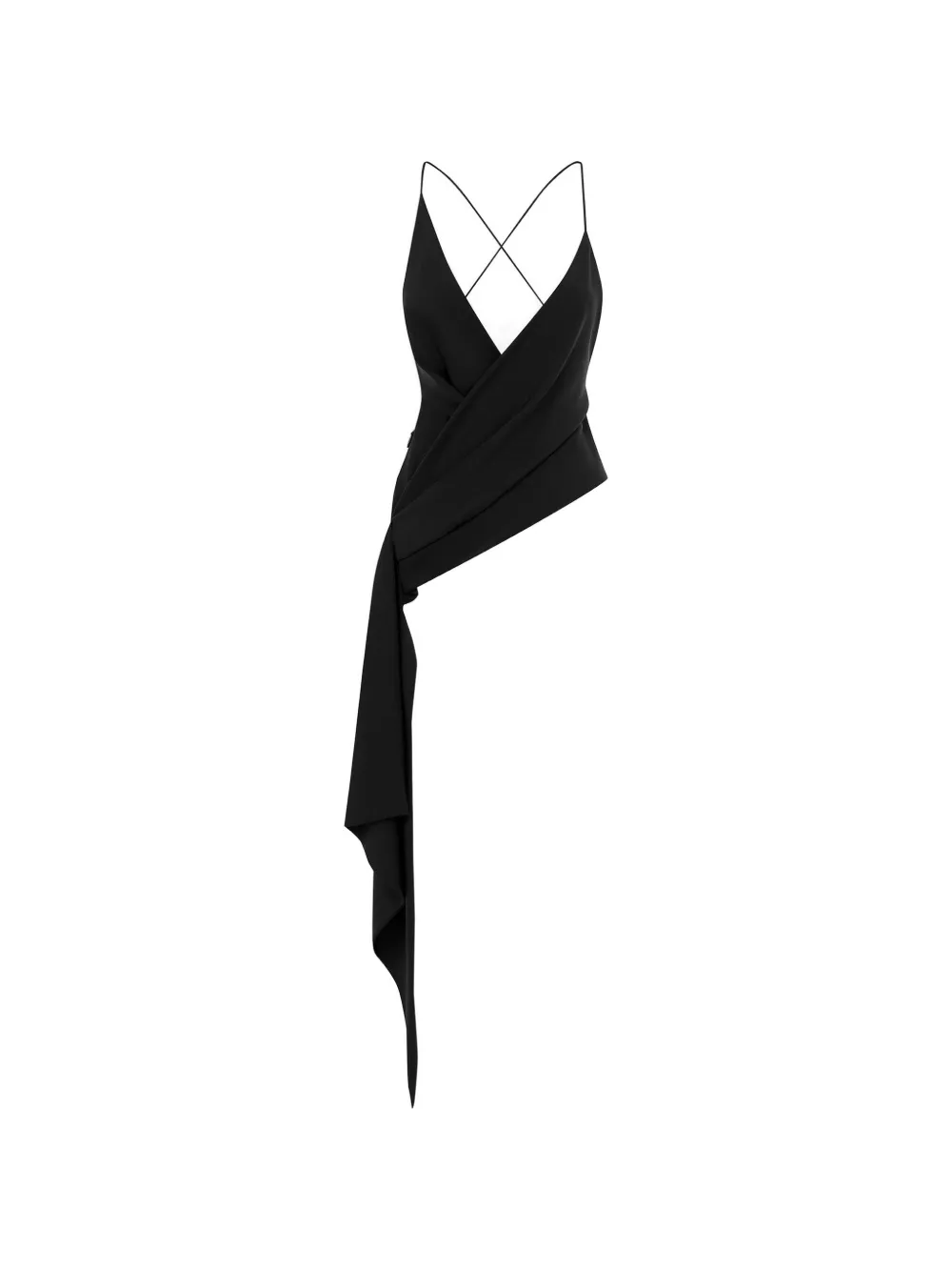 Alex Perry asymmetric wrap-style top - Nero