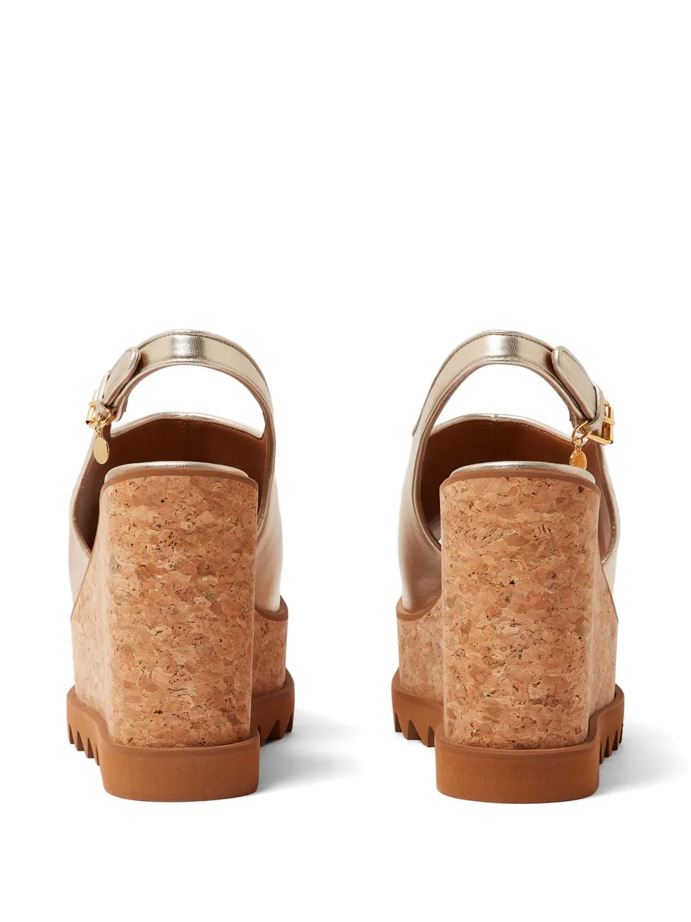 Stella McCartney Sneak-Elyse sandalen met metallic effect Goud