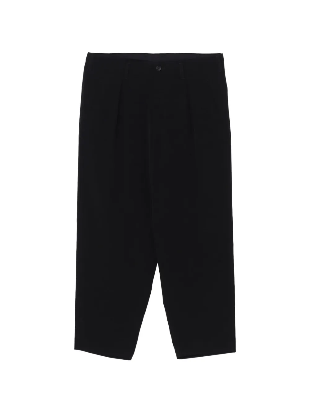 Yohji Yamamoto pleated straight-leg trousers - Nero