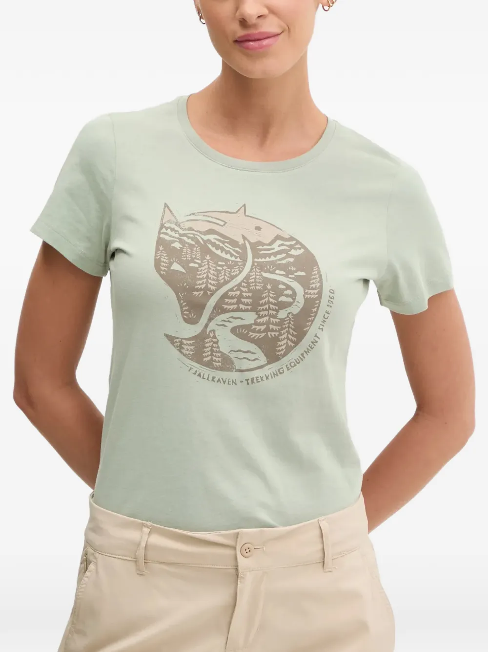 Fjällräven logo-print T-shirt - Verde