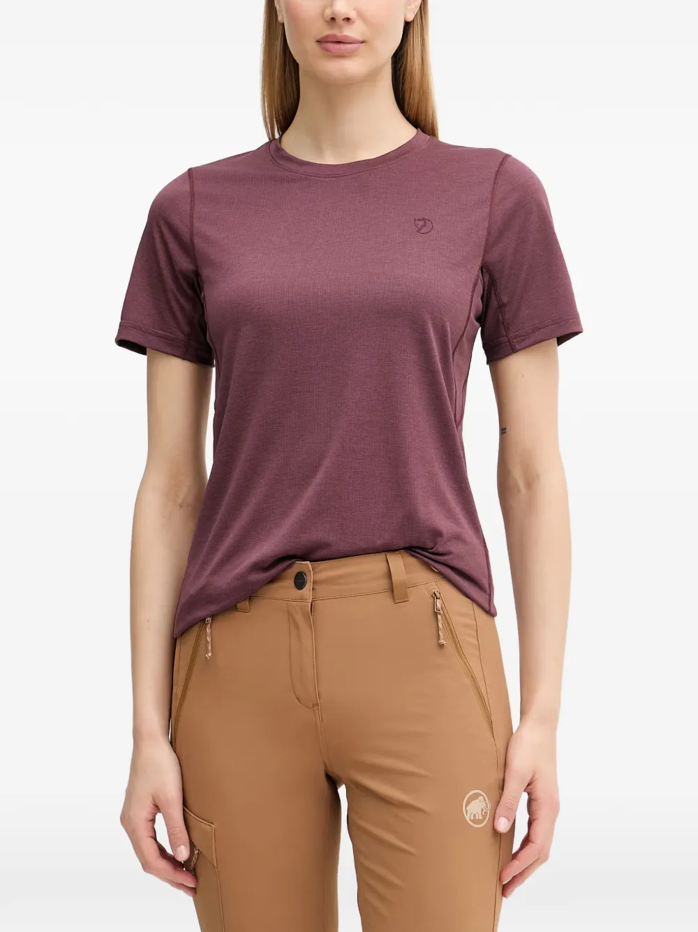 Fjällräven Day Hike SS logo-embroidered T-shirt - Violett