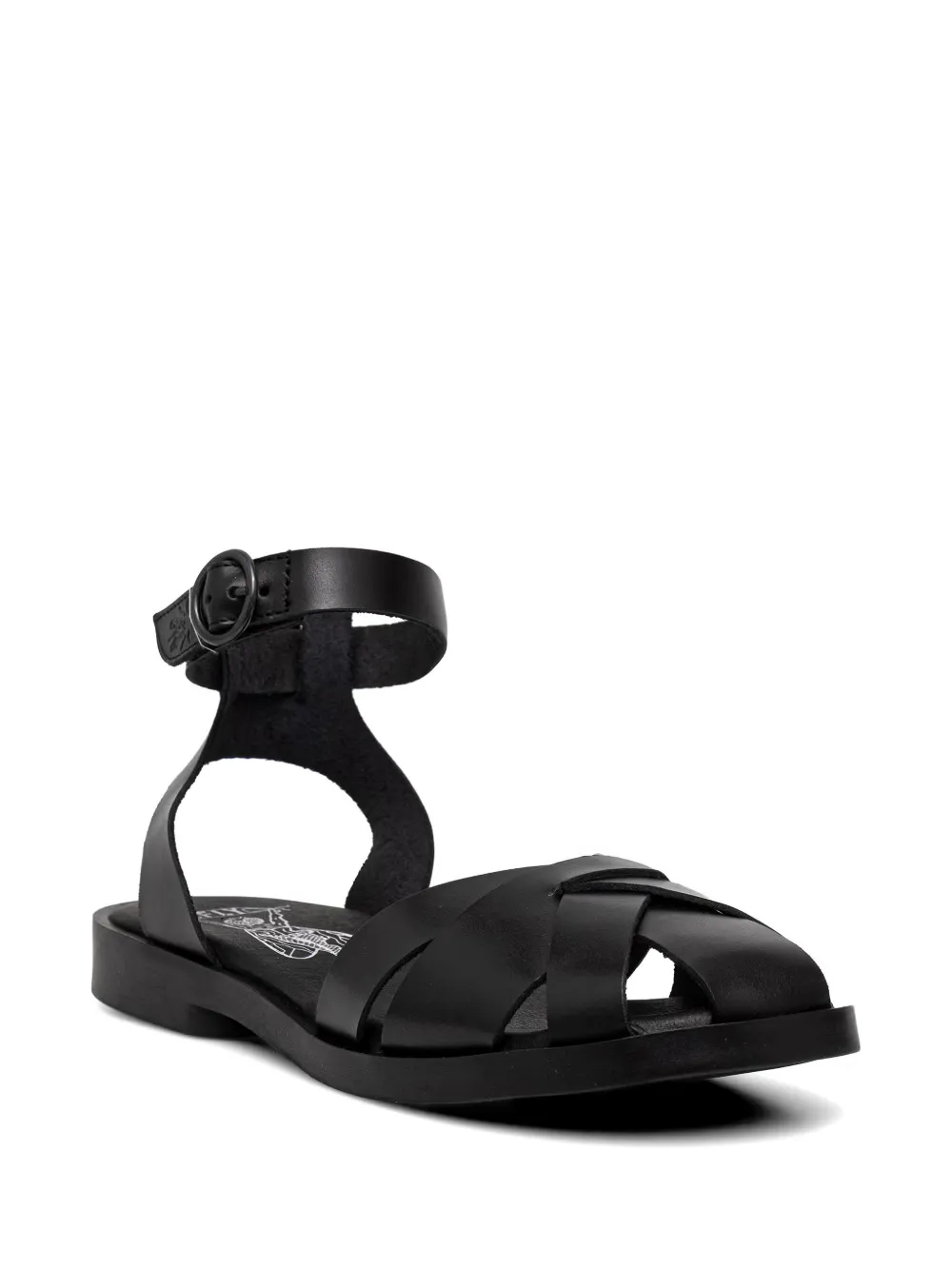 Fly London buckle-fastening leather sandals Zwart